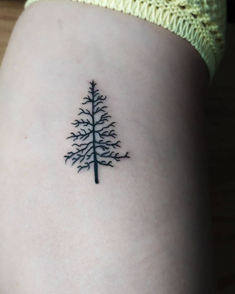 30 Pretty Pine Tattoos You Will Love