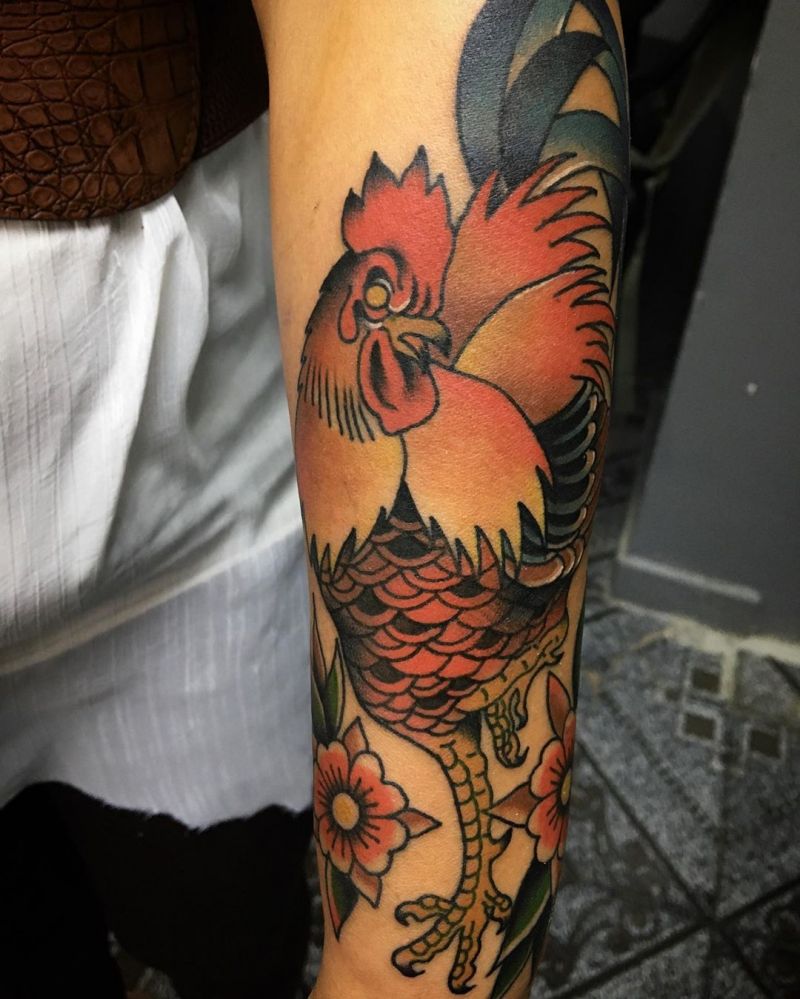 30 Creative Rooster Tattoos Give You Inspiration