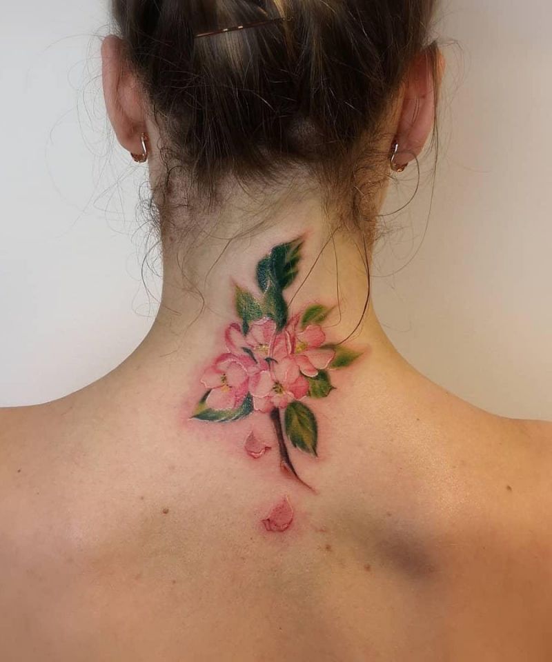 30 Pretty Apple Blossom Tattoos You Will Love