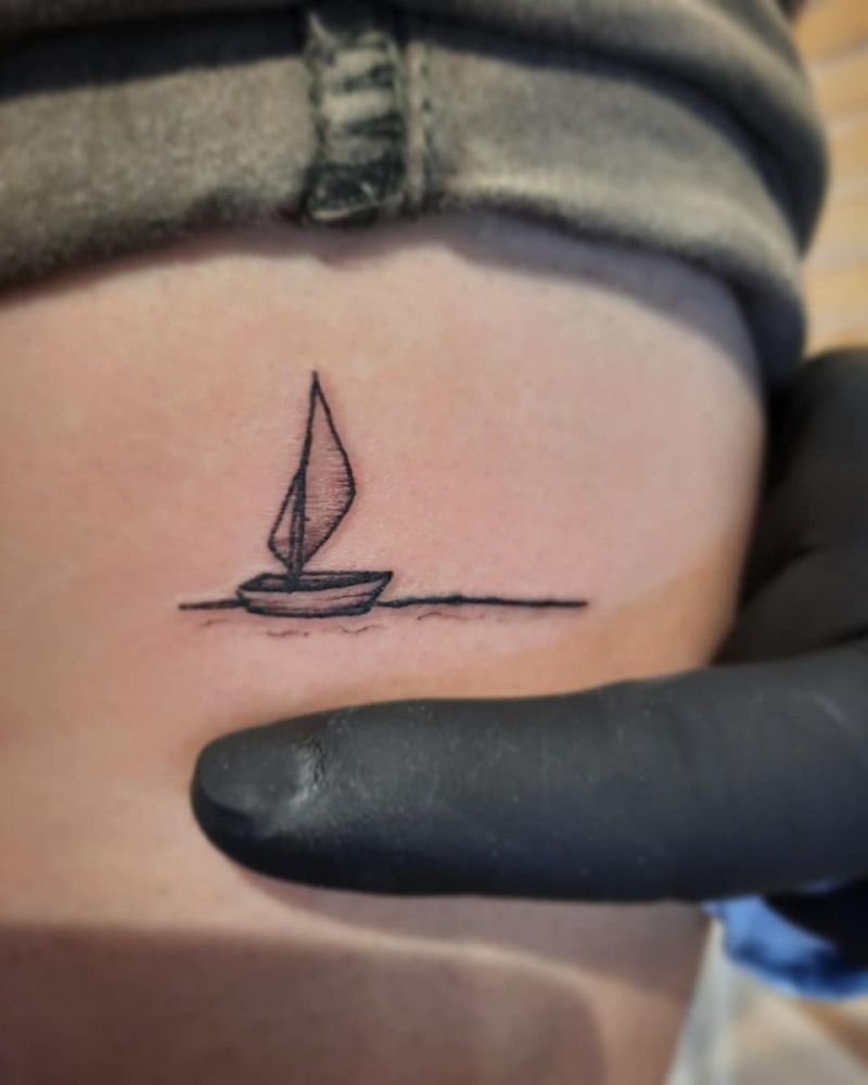 30 Pretty Boat Tattoos Make Your Career A Success