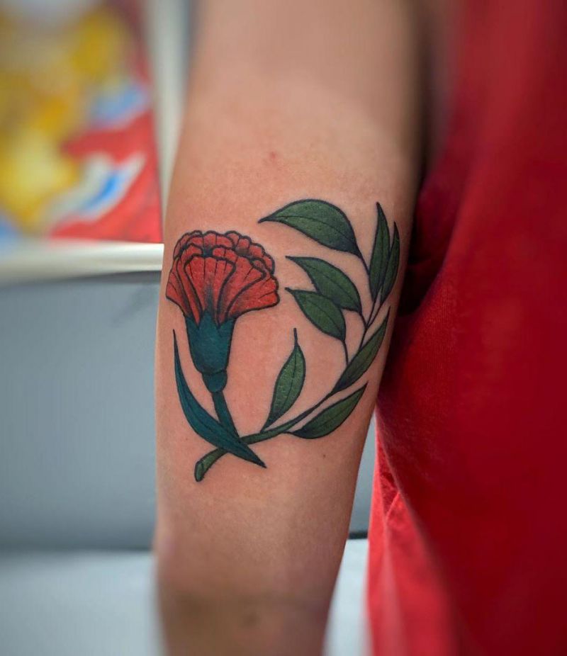 30 Pretty Carnation Tattoos You Will Love