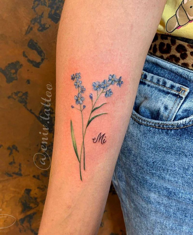30 Pretty Forget Me Not Tattoos for Your Inspiration