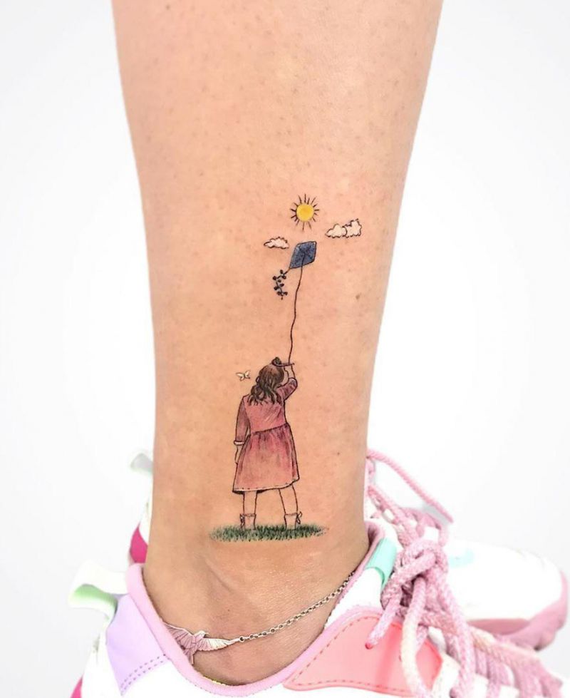 30 Creative Kite Tattoos Give You Inspiration