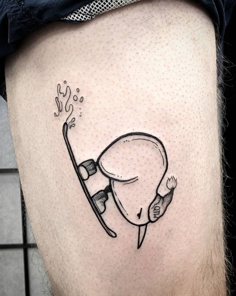 30 Cute Kiwi Tattoos You Will Love