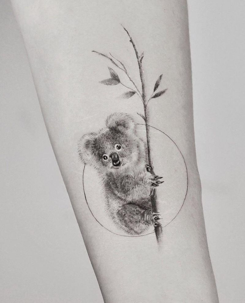 30 Cute Koala Tattoos You Will Love