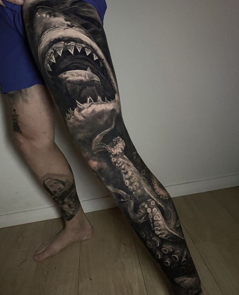 30 Creative Kraken Tattoos to Inspire You