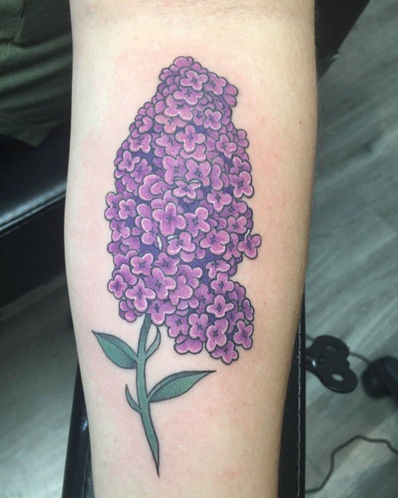 30 Pretty Lilac Tattoos to Inspire You