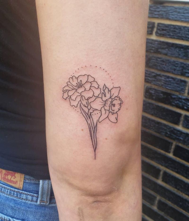 30 Beautiful Marigold Tattoos You Will Love