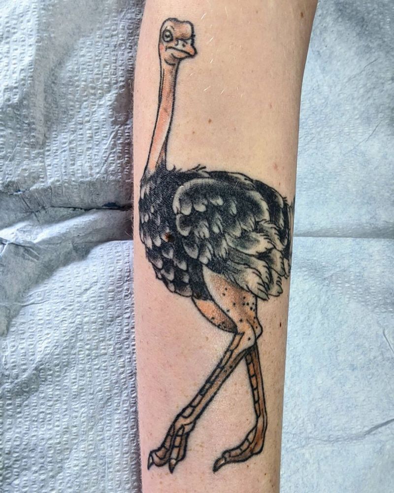 30 Pretty Ostrich Tattoos Hope to Inspire You