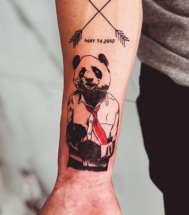 30 Adorable Panda Tattoos Make You Want to Laugh