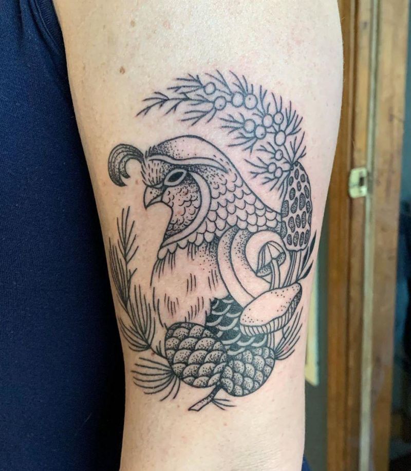 30 Pretty Quail Tattoos to Inspire You