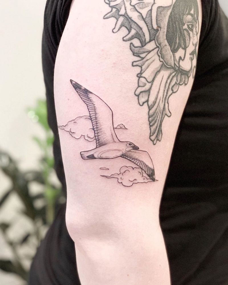 30 Great Seagull Tattoos You Want to Try