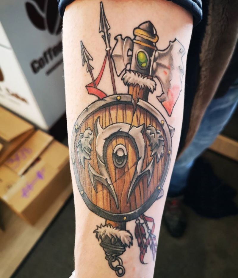 30 Creative Shield Tattoos You Will Love