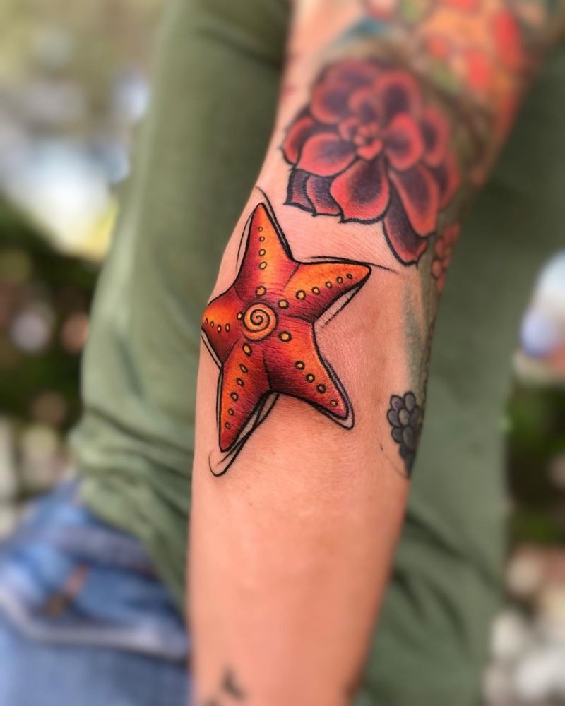 30 Pretty Starfish Tattoos for Your Inspiration