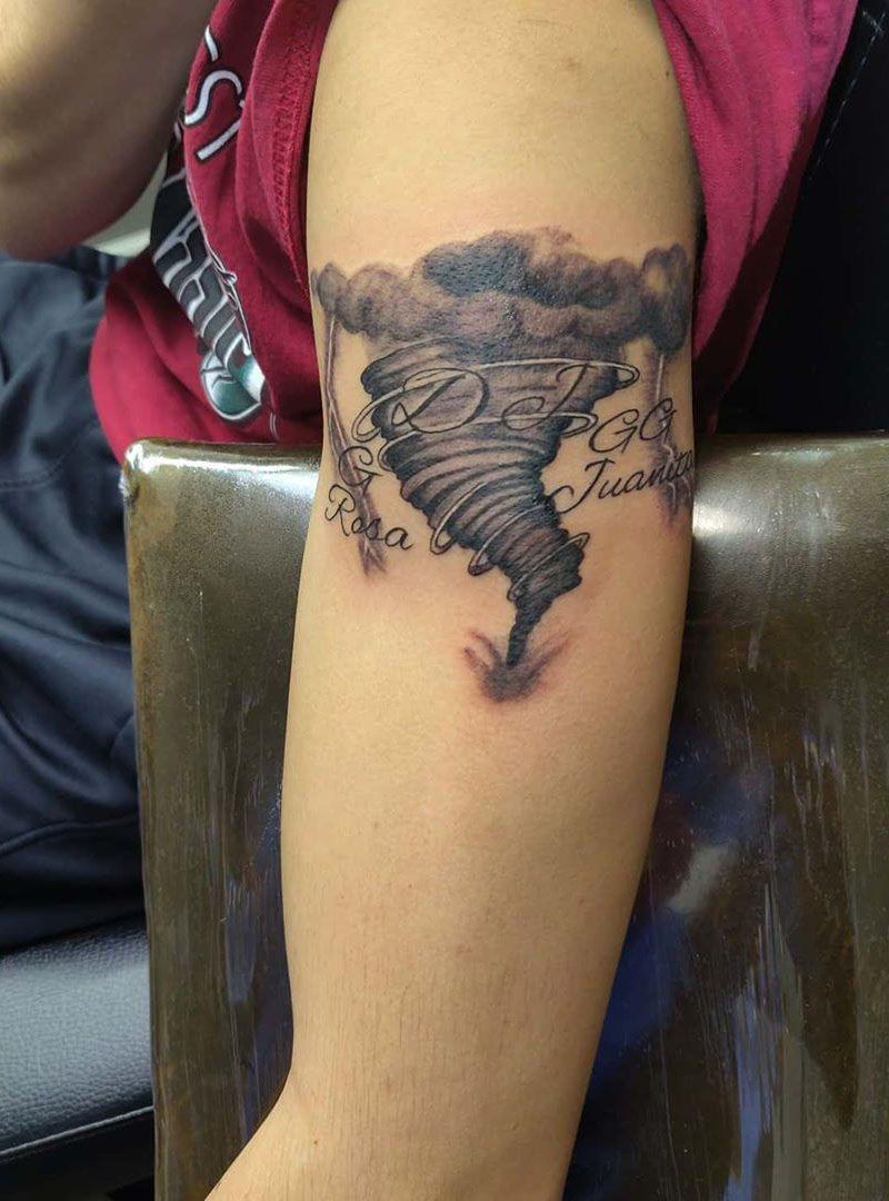 30 Pretty Tornado Tattoos to Inspire You