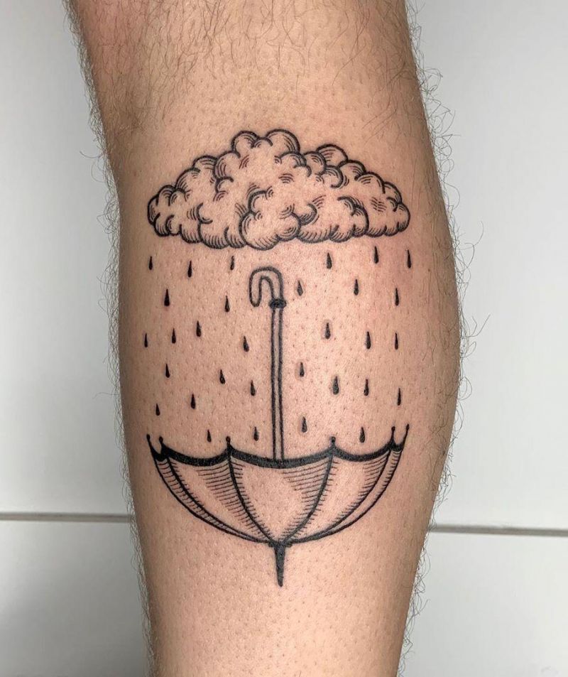 30 Creative Umbrella Tattoos Shelter You from The Wind and Rain