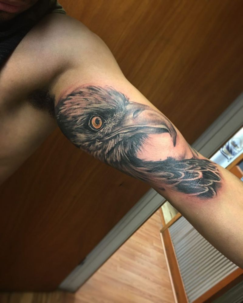 30 Pretty Bald Eagle Tattoos for Men