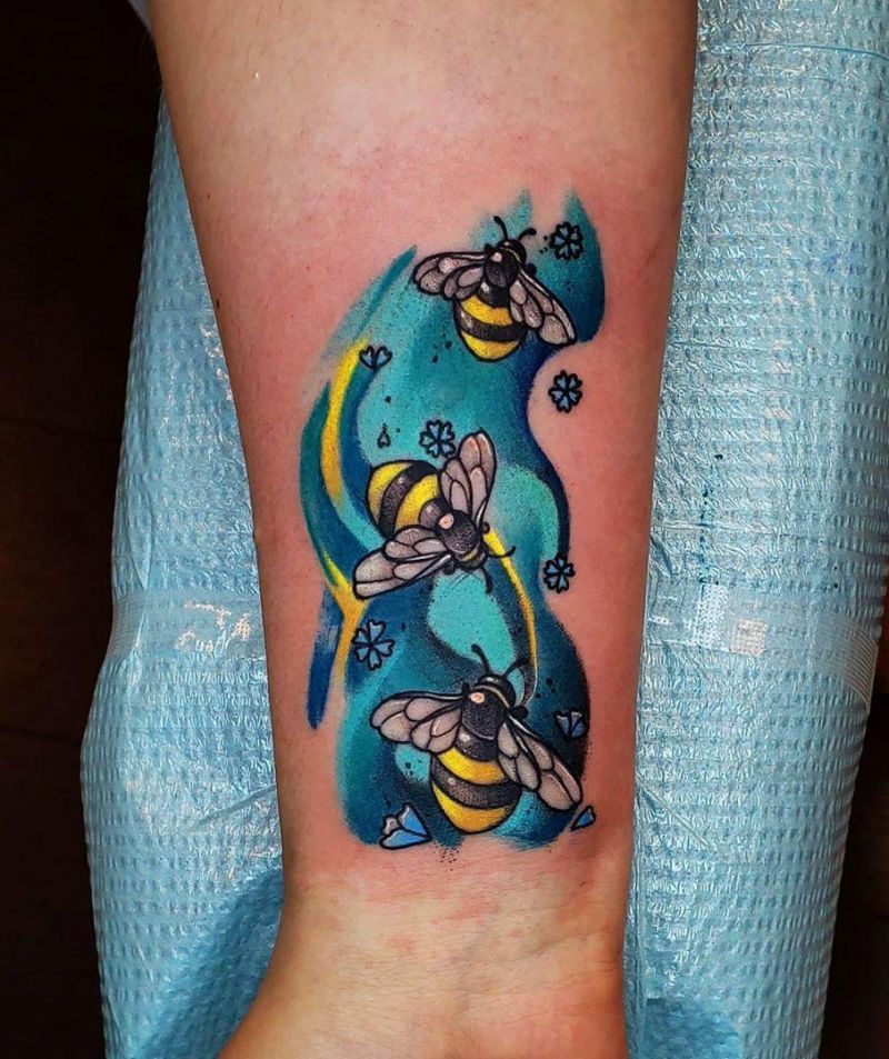 30 Pretty Bee Tattoos Make You Love Work