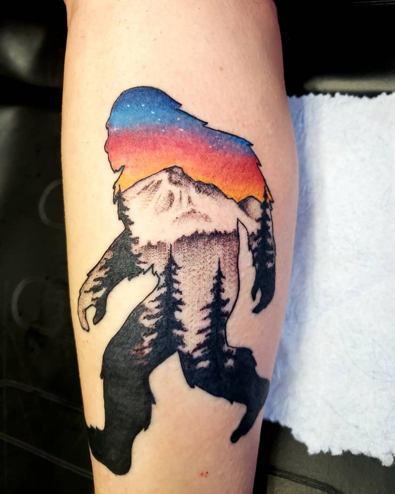 30 Creative Bigfoot Tattoos You Will Love