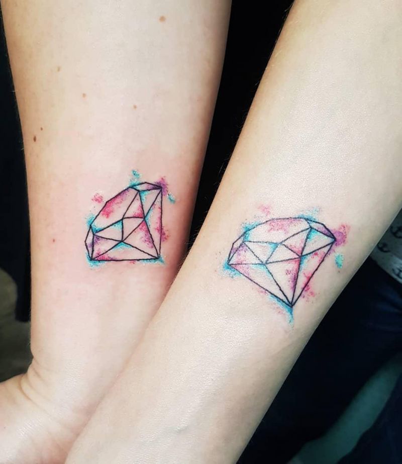 30 Eye Catching Diamond Tattoos Make You the Focus