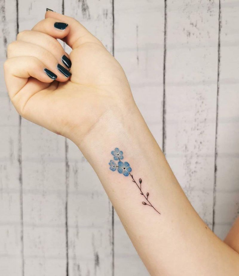 30 Pretty Forget Me Not Tattoos for Your Inspiration