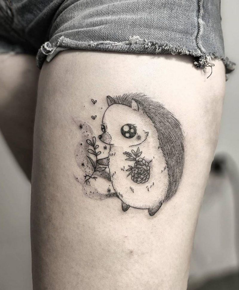 30 Cute Hedgehog Tattoos You Will Love