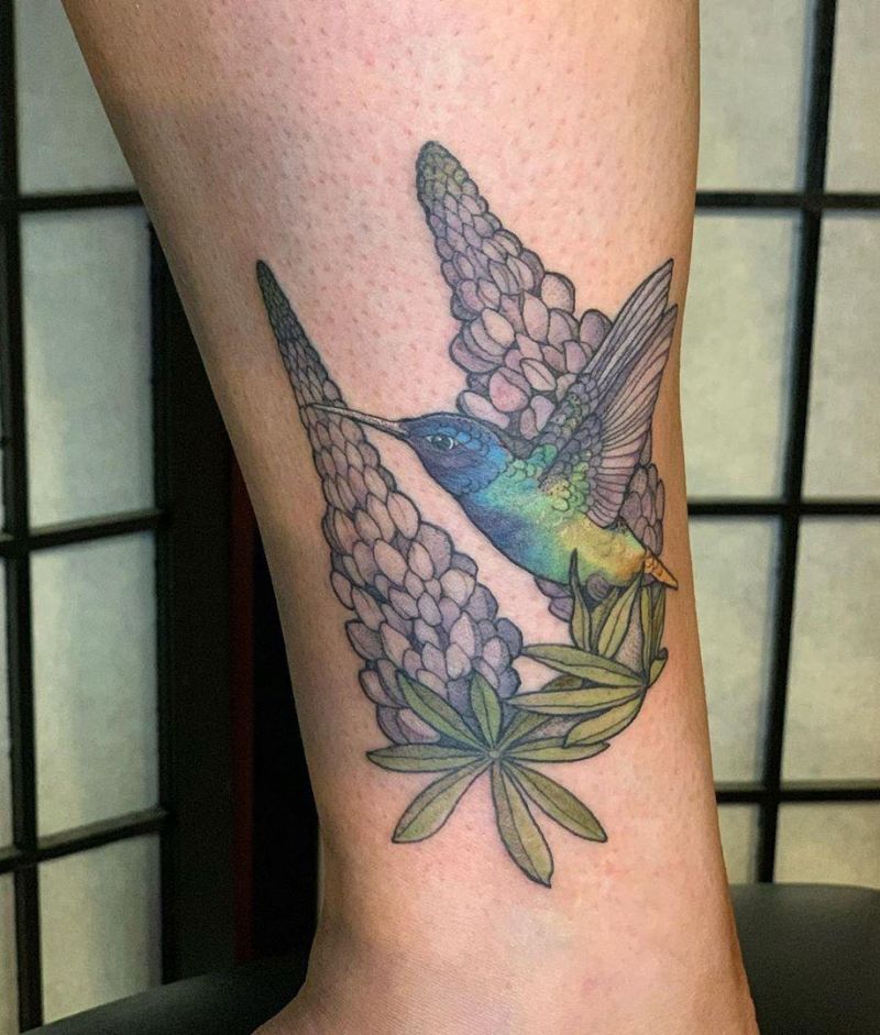 30 Pretty Lupine Tattoos for Your Inspiration