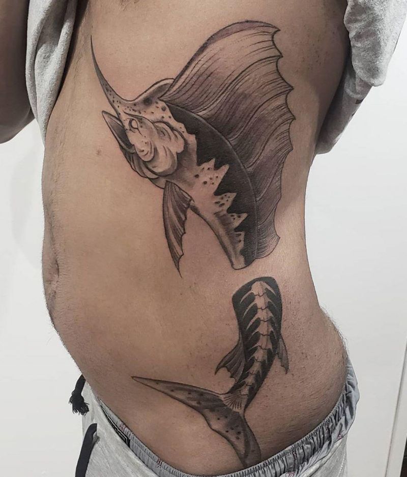 30 Pretty Marlin Tattoos You Will Love