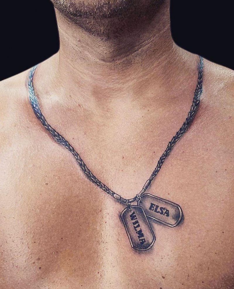 30 Pretty Necklace Tattoos Give You a Different Feeling