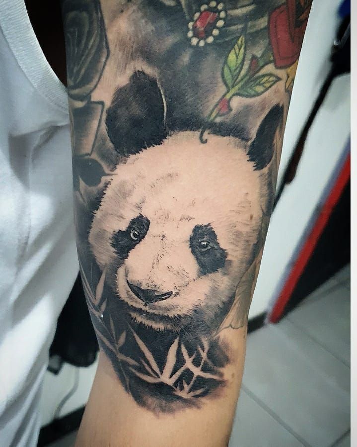 30 Adorable Panda Tattoos Make You Want to Laugh