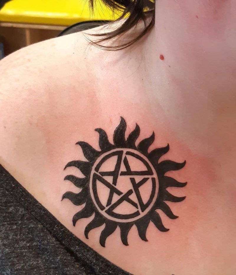 30 Creative Pentacle Tattoos to Inspire You