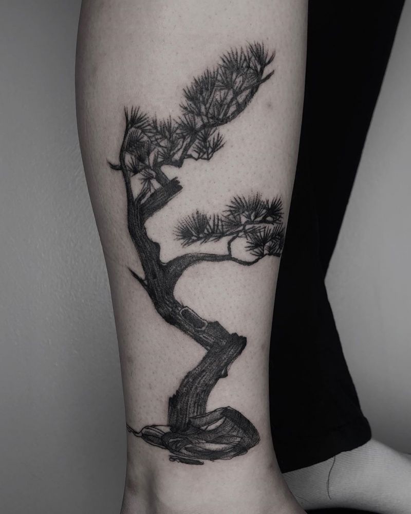 30 Pretty Pine Tattoos You Will Love