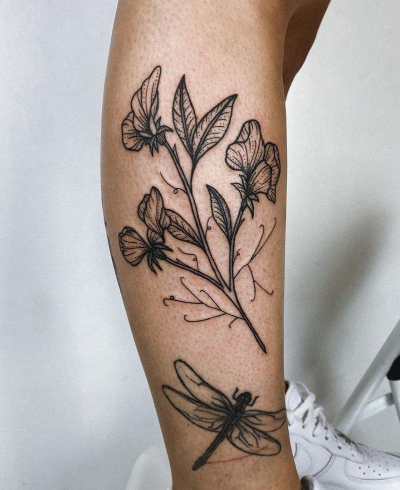 30 Pretty Sweet Pea Tattoos You Will Love