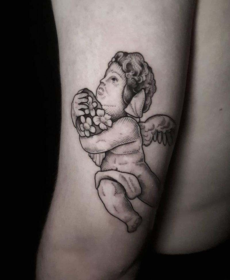 30 Beautiful Angel Tattoos to Inspire You