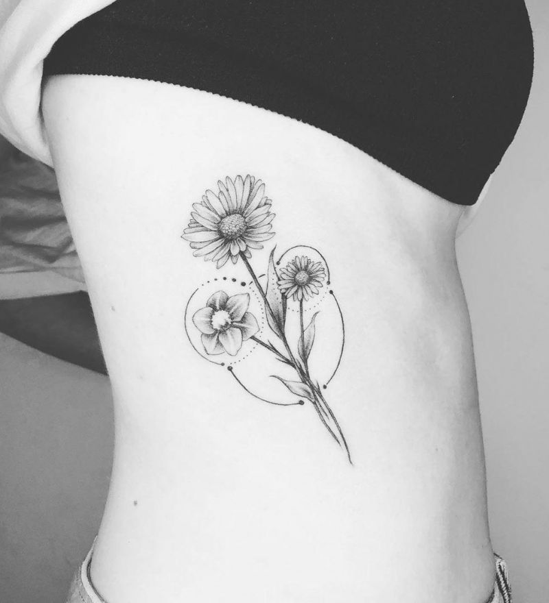 30 Pretty Aster Tattoos for Your Inspiration