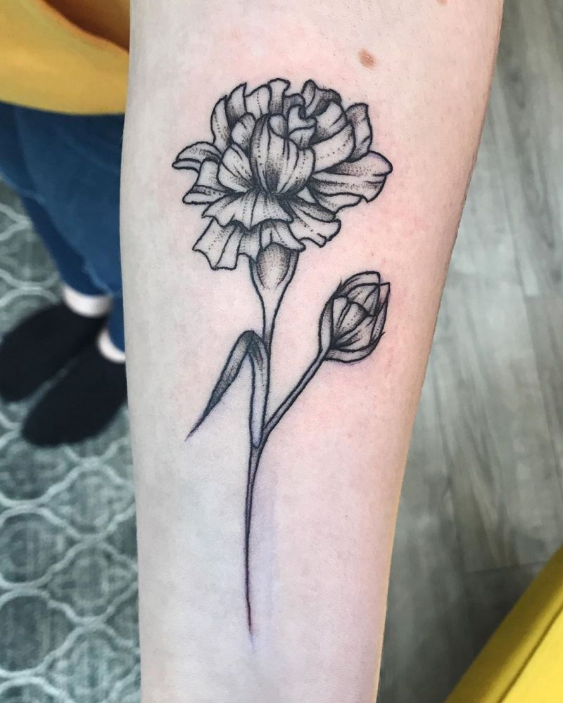 30 Pretty Carnation Tattoos You Will Love