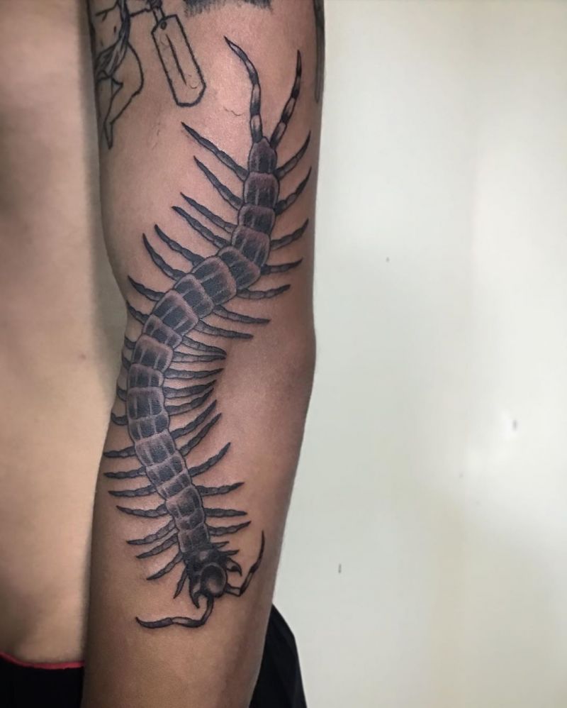 30 Amazing Centipede Tattoos You Will Love to Try