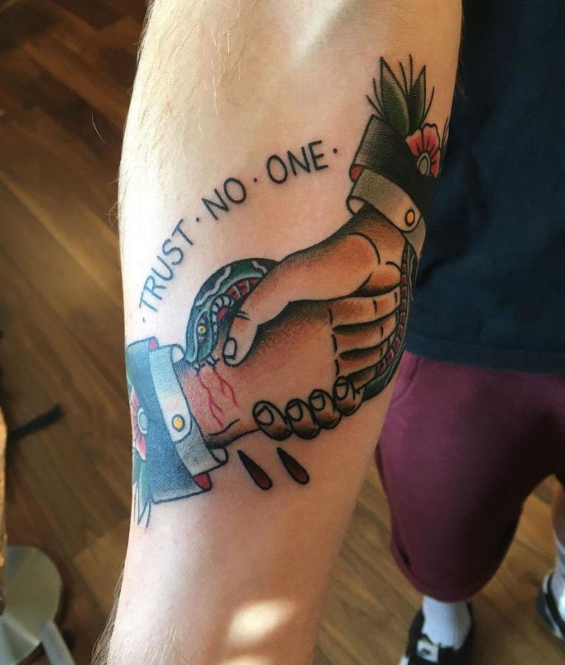 30 Creative Handshake Tattoos You Will Love