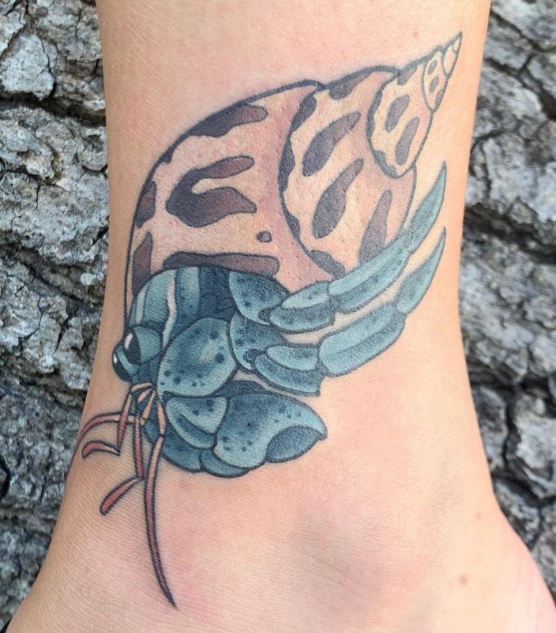 30 Pretty Hermit Crab Tattoos You Will Love