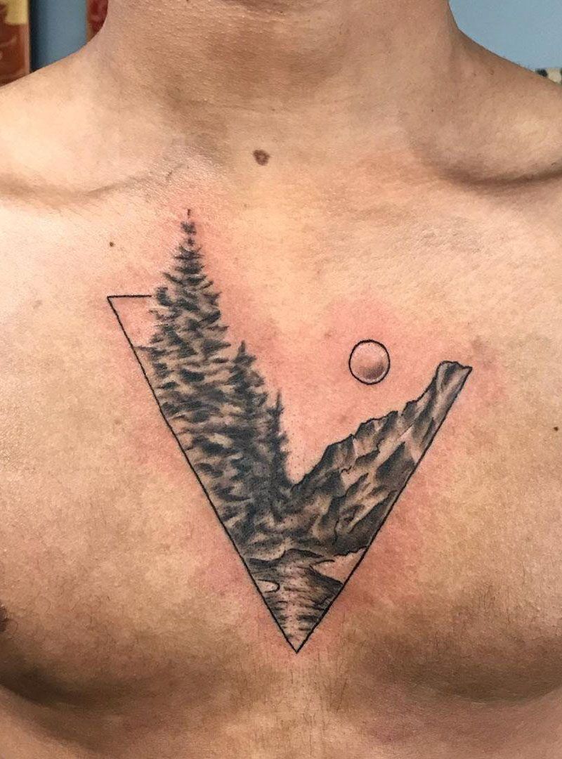 30 Beautiful Landscape Tattoos You Will Love