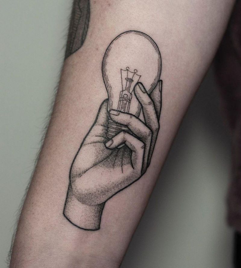 30 Creative Light Bulb Tattoos Light Up Your Life