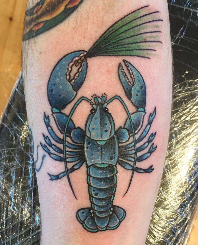 30 Pretty Lobster Tattoos Make You Successful