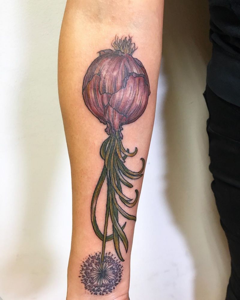 30 Pretty Onion Tattoos for Your Inspiration