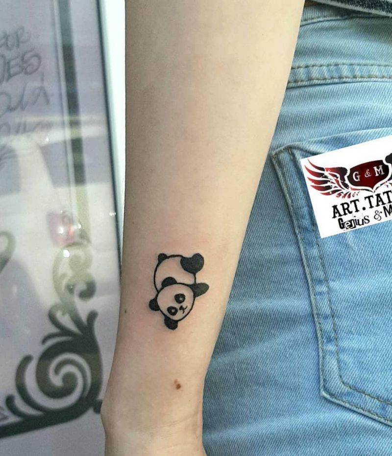 30 Adorable Panda Tattoos Make You Want to Laugh