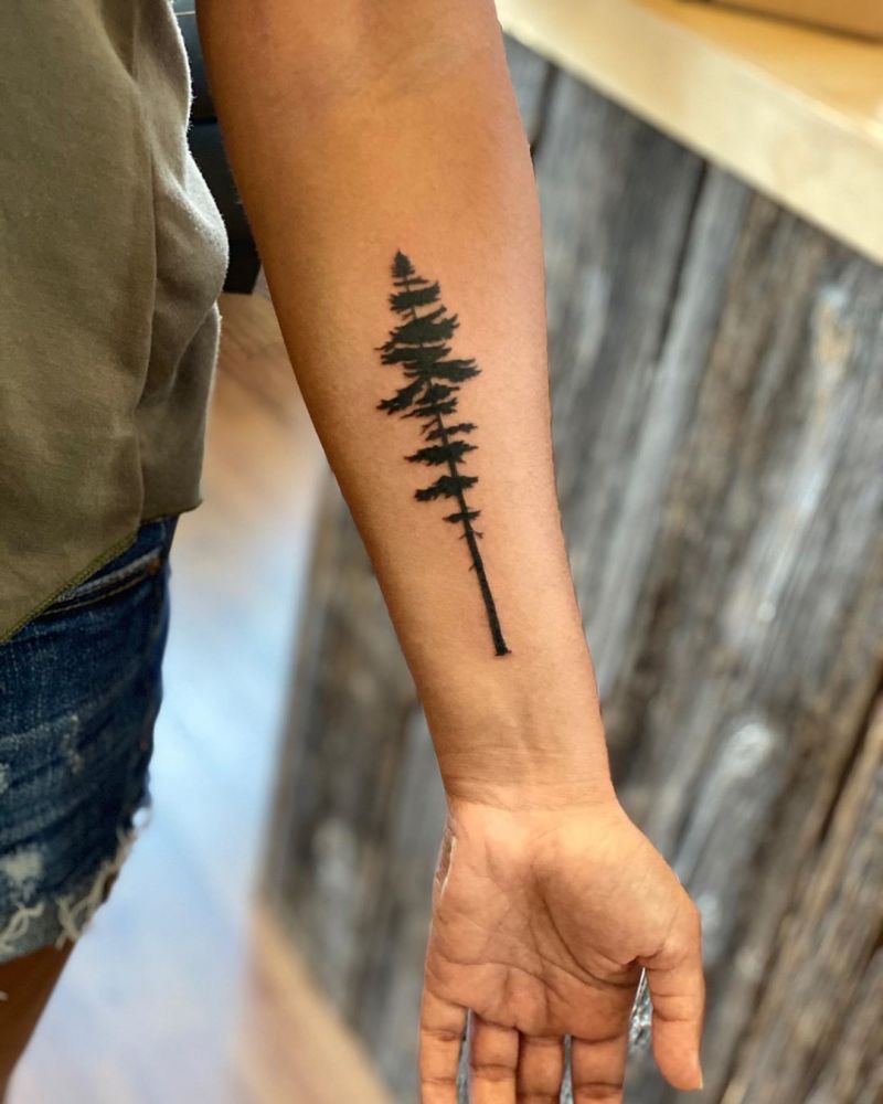 30 Pretty Pine Tattoos You Will Love