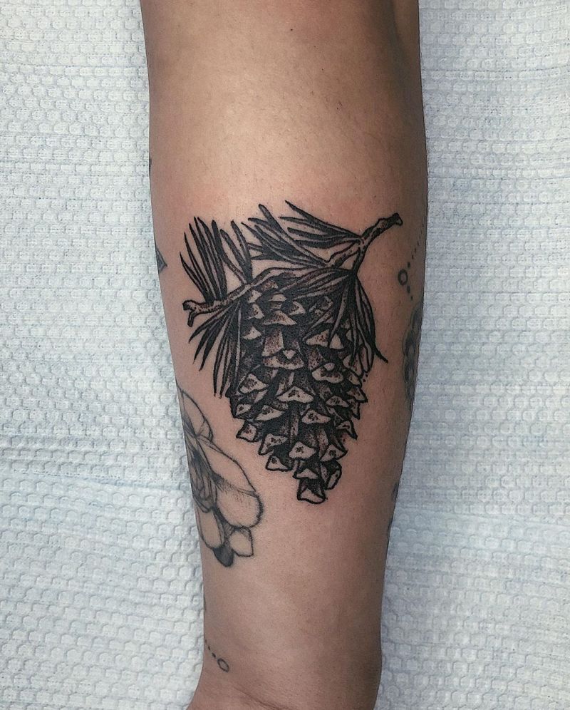 30 Pretty Pinecone Tattoos to Inspire You