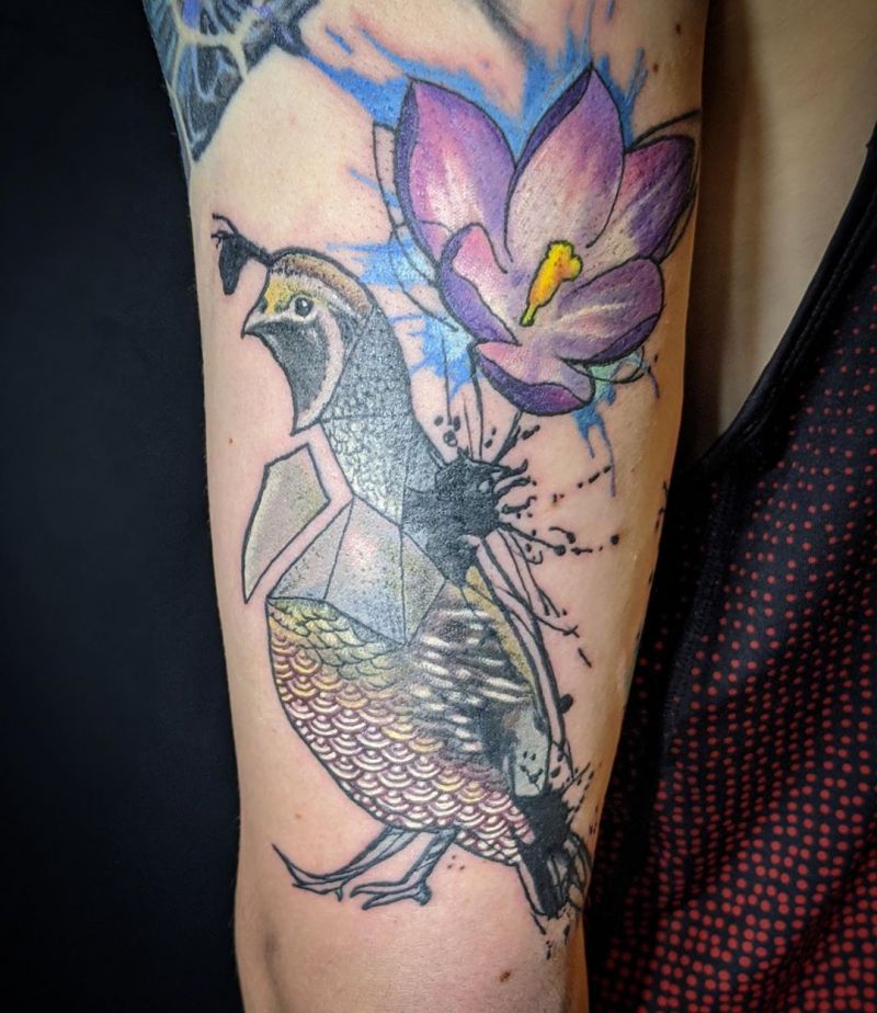 30 Pretty Quail Tattoos to Inspire You