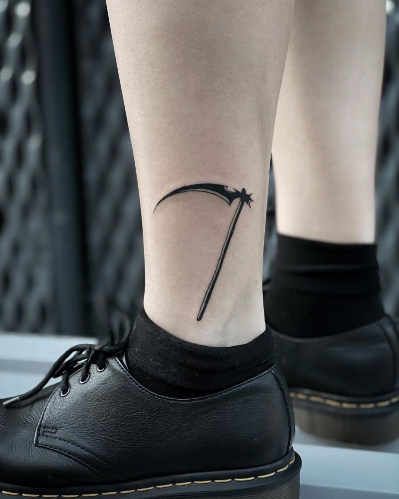 30 Creative Scythe Tattoos You Will Love