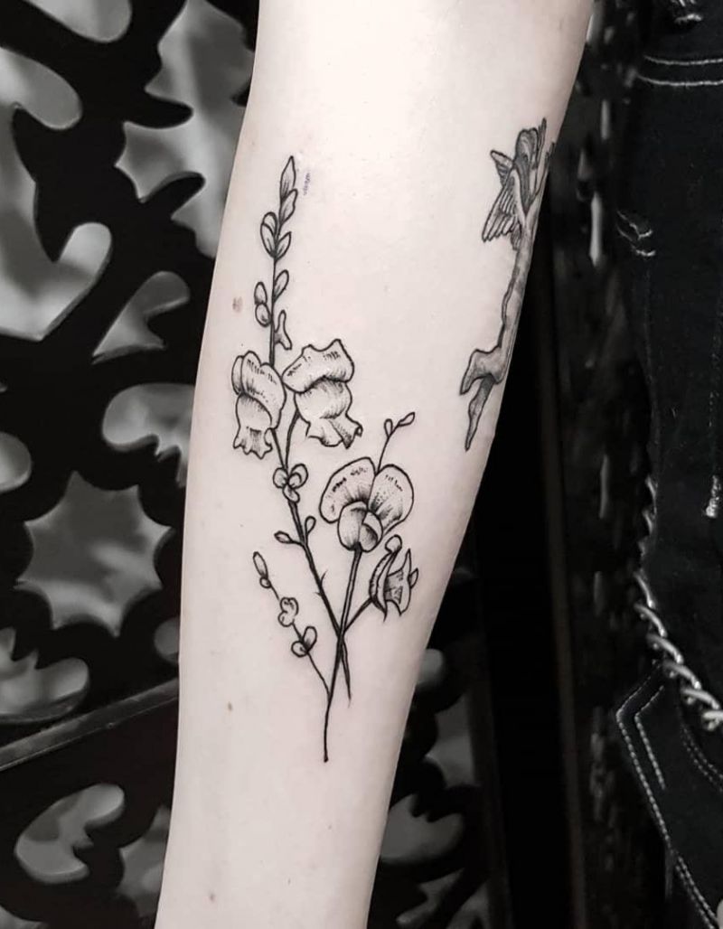 30 Pretty Sweet Pea Tattoos You Will Love