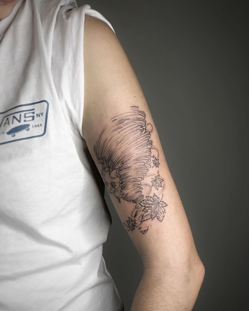 30 Pretty Tornado Tattoos to Inspire You